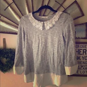 Collared Grey Blouse